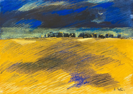 Ακρυλικό, Παστέλ σε Χαρτί, 23,5x35,5 εκ.