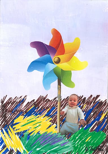 Artur, Ακρυλικό κολάζ, 30,5x23 εκ.