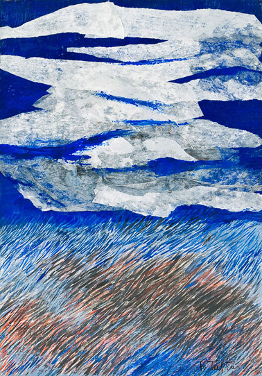 Ακρυλικό, Κολάζ σε Χαρτί 25,5x18 εκ.